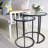 Baina 23.5" H Tempered Glass Top Nesting End Tables (Set of 2)-51277088