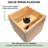 Jullisa Wood Planter Box with Extendable Metal Light Pole Set -934334674