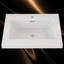Dessus de meuble-lavabo simple 24 po x P 22 po avec comptoir en pierre en résine et comptoir de salle de bain avec lavabo pré-percé et drain central