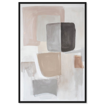 In Soft Shapes Canvas Midcentury Abstract by Art Remedy