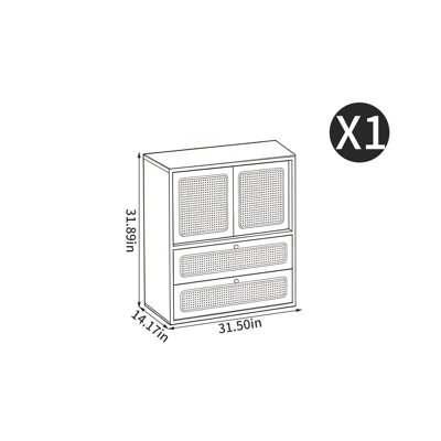 Italian style retro small bookcase