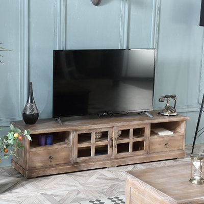 American-style Simple Solid Wood TV Cabinet