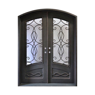 Valencia Scroll Iron Front Door