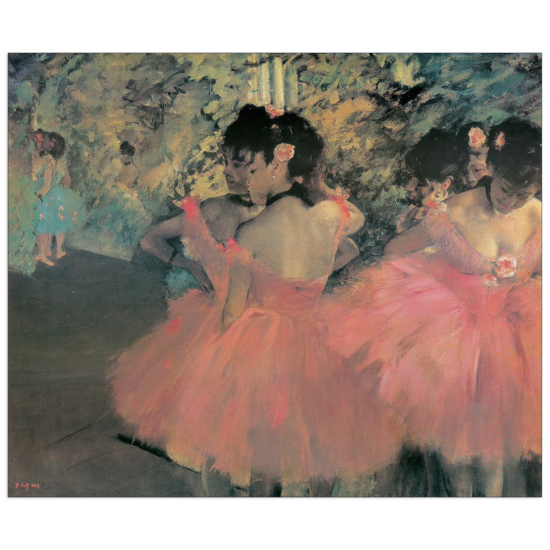 Pink Dancers' by Edgar Degas Art Print