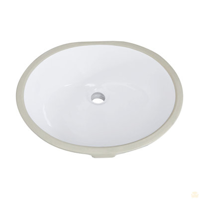 Oval Undermount Bathroom Sink With Overflow
