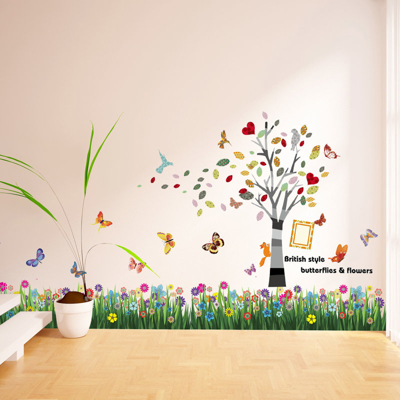 Plants & Flowers Non-Wall Damaging Wall Decal