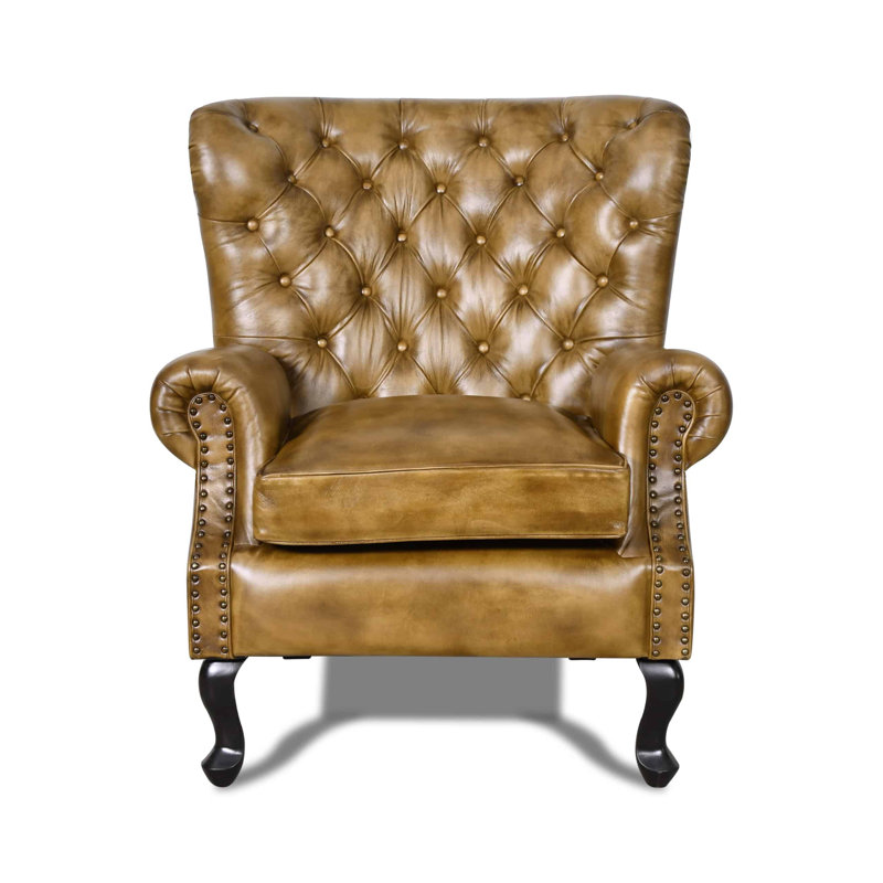Baltz Upholstered Armchair, Tan