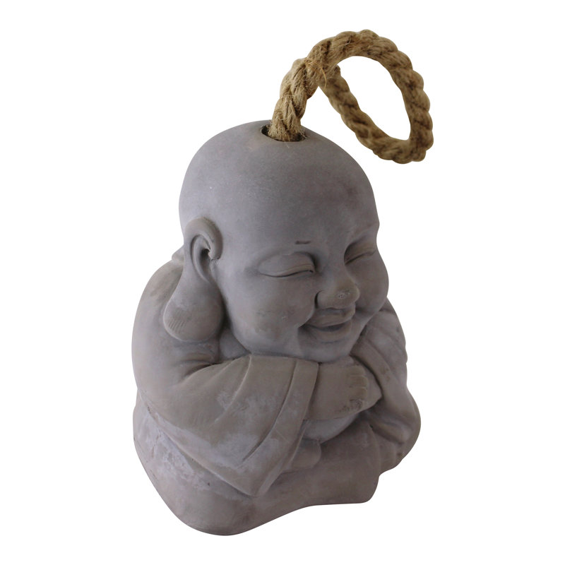 Stadskanaal Smiling Buddha Cement Floor Door Stop
