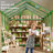 Polycarbonate Greenhouse, Winter Greenhouses For Outdoors,Outdoor Greenhouse With Roof Air Vent, Heavy Duty Walk-In Aluminum Green House For Outside Garden Backyard-120880099-120880098