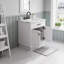 Meuble-lavabo de comptoir en marbre blanc de Carrare de 30 po Hartford en blanc pur avec robinet
