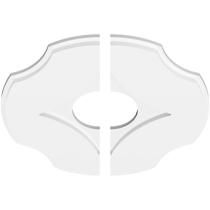 Médaillon de plafond contemporain 36 po x P 36 po x P 7 po x P 12 1/2 po x P 1 po Percival, H 18 po x l 18 po x P 1 po