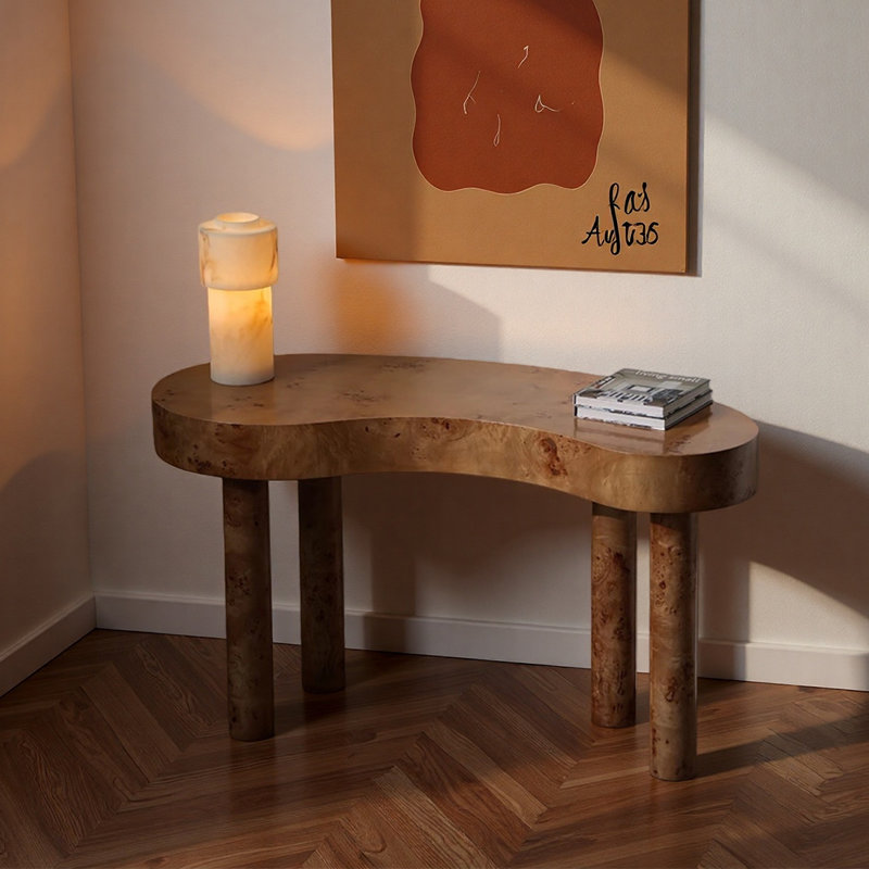 Console créative de forme unique, H 29,92 po x l 53,15 po x P 20,87 po
