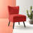 Dechane 22.5" Modern & Contemporary Accent Chair with Velvet Fabric Upholstery, Button-Tufted Back, Foam Over Pocket Coils-402776199