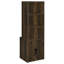 Bibliothèque murale 3 pièces en pin foncé avec tablettes ouvertes pour un rangement polyvalent dans le salon