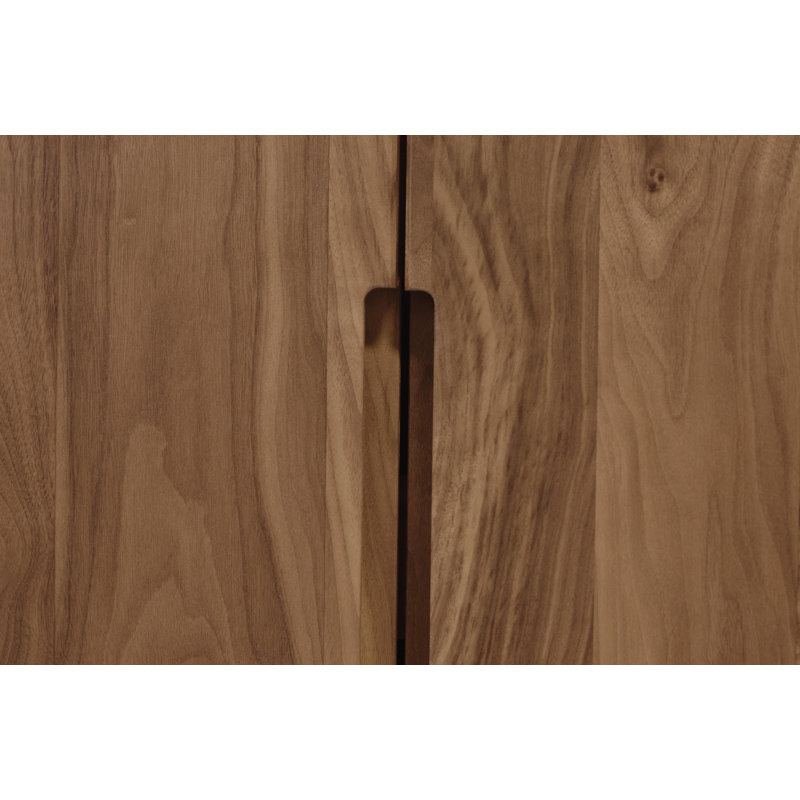 Lisse 69.5'' W Solid Wood Buffet, Natural Walnut