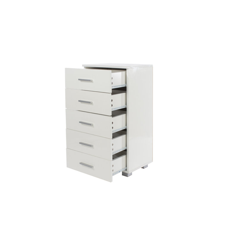 Garbis 5 Drawer Narrow Chest of Drawers
