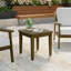 Table d'appoint d'extérieur en bois de teck massif-114980236