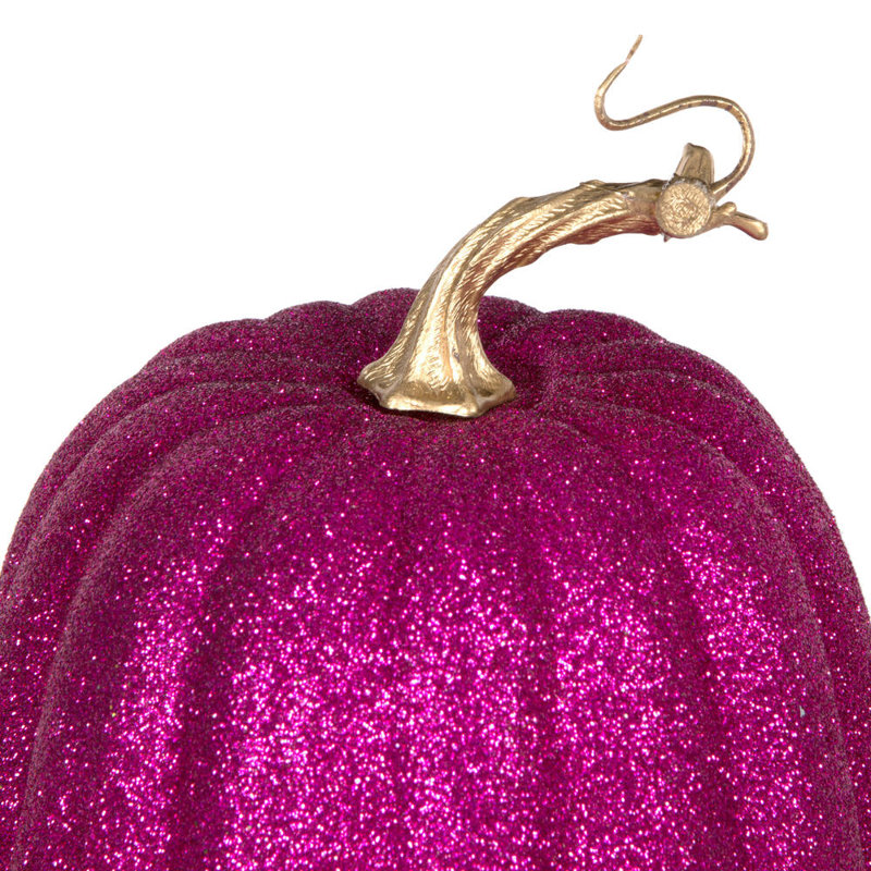 Ensemble de citrouilles scintillantes 8 po, Rose