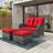 Parinka 49'' Wide Straight Wicker Loveseat with Cushions-1018923864