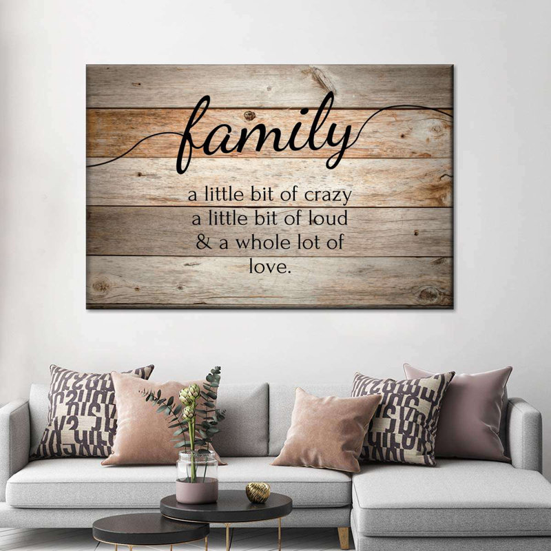 " Family Quote ", 34" H x 51" W