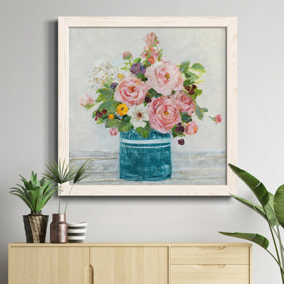 Monet Garden - Peinture sur toile encadrée