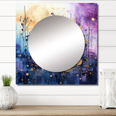 Gesica - Abstract Collages Large Square Mirror Wall Decor For Bedroom