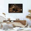 Art mural sur toile avec tiroirs d'armoires en bois-1019290407