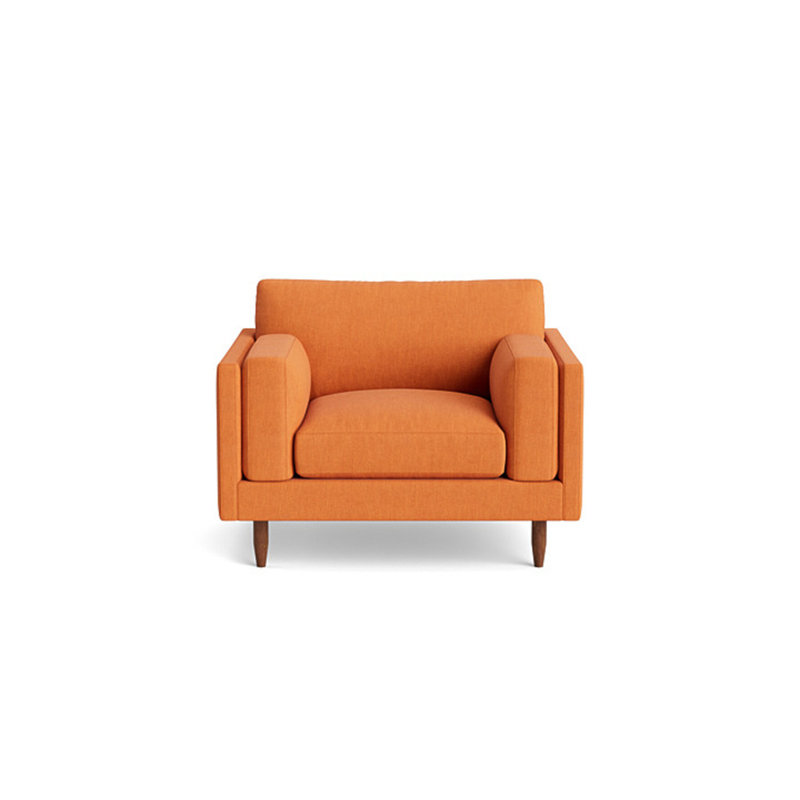 Skinny Fat Chair, Performance Weave - Carrot