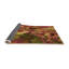 Tapis abstrait orange-163418120