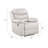 Eilbra Beige Synthetic Leather Power Motion Recliner-167687759
