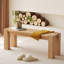 Banc en bois massif Burlywood