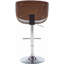 Tabouret de bar à hauteur réglable avec siège et dossier courbés-457126251
