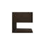 Table de chevet flottante Manado brun foncé
