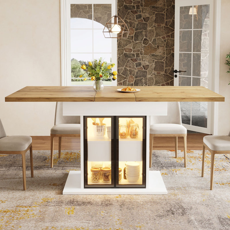 140 cm Extendable Dining Table, White