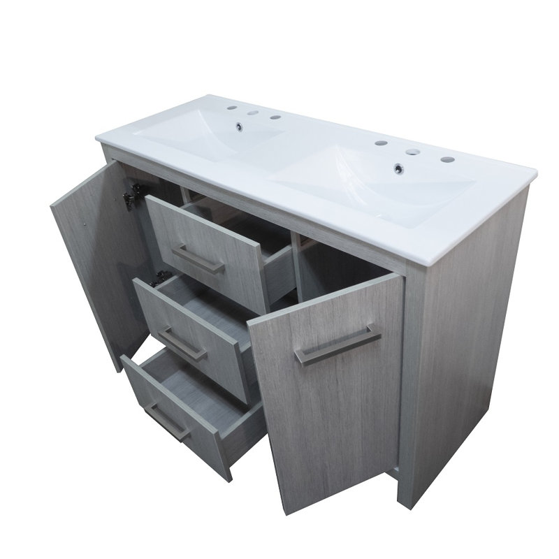 Meuble-lavabo double 48 po Boehlke