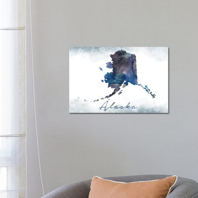 Alaska State Bluish by WallDecorAddict - Wrapped Canvas Gallery-Wrapped Canvas Giclée