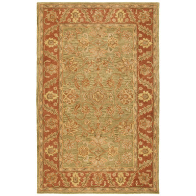 Santoyo Hand Tufted Wool Floral Rug