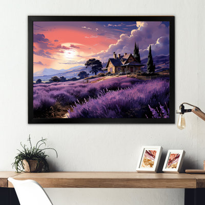 Champ de lavande de Provence II sur toile