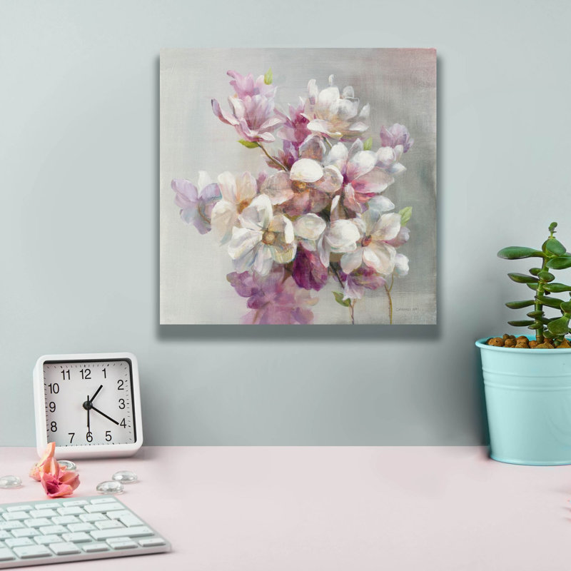«Sweet Magnolia» par Danhui Nai, art mural sur toile, H 12 po x l 12 po