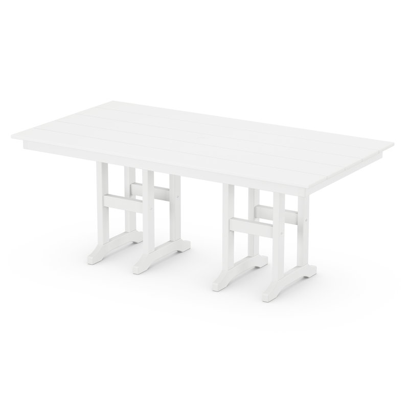 Monterey Bay 37" x 72" Dining Table, Classic White