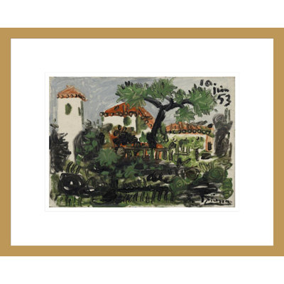«Garden in Vallauris» par Pablo Picasso - Impression sur toile