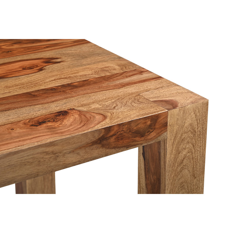 Haleh 6 - Person Solid Wood Top Four Leg Dining Set, Natural