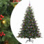 Artificial Christmas Tree with LEDs with Stand Green-2130266782
