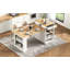 Îlot de cuisine 59,5 po avec table de salle à manger extensible