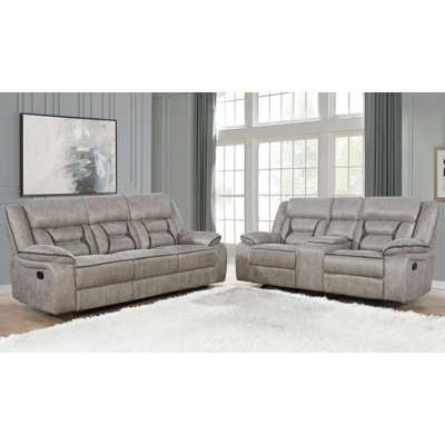 2-piece Upholstered Reclining Sofa Set by Latitude Run