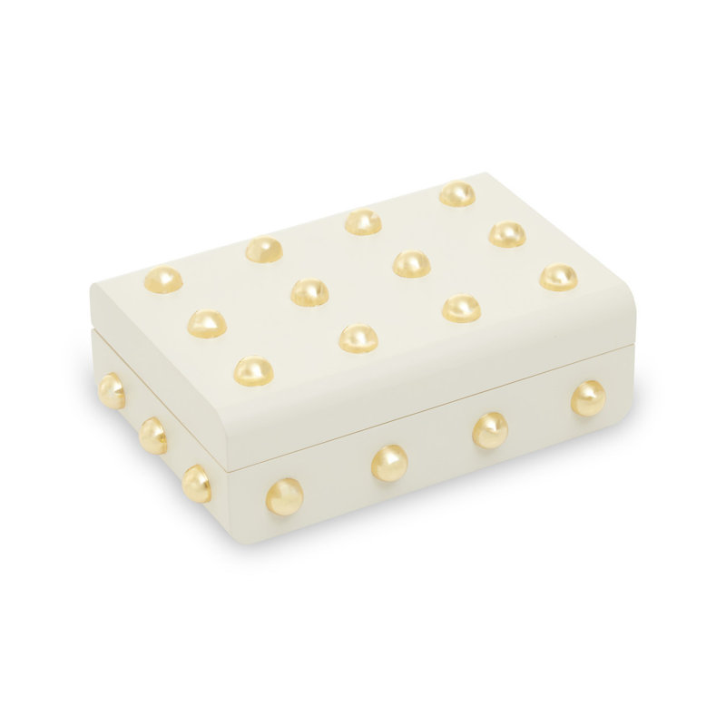 Laureen Accessory Box +, White/Gold