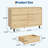 6-Drawer Dresser for Bedroom, Large Wood Storage Chest, Modern Handleless Cabinet for Living Room-335360197