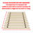 Knightdale 0.68" Extra Heavy Duty Horizontal Mattress Support Wooden Bunkie Board/Slats-336136972