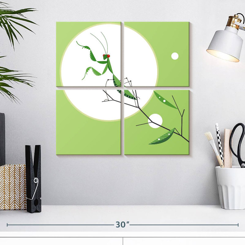 Brampt Green Praying Mantis, 18" H x 18" W
