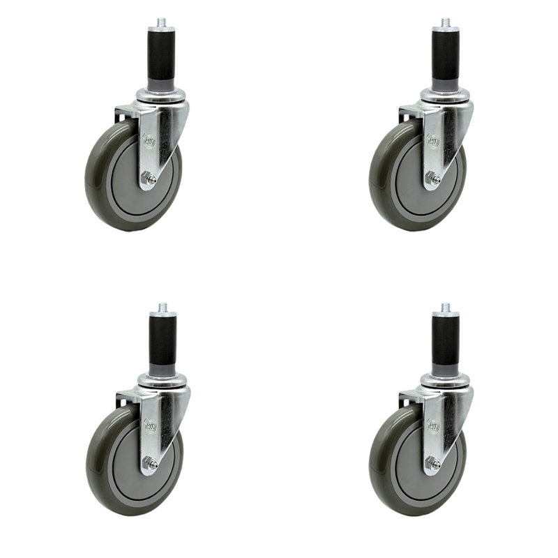 Roulettes extensibles, gris